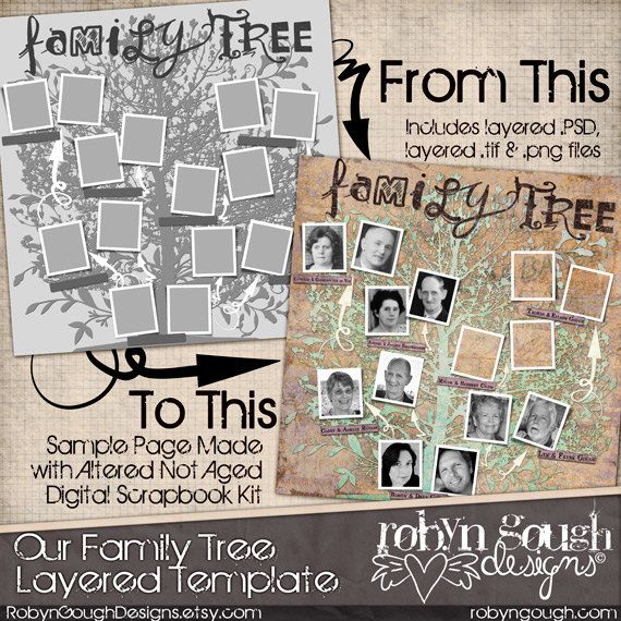 family tree photoshop template